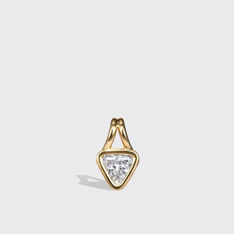 Jewelry Boochier | Triangle White Diamond Pendant