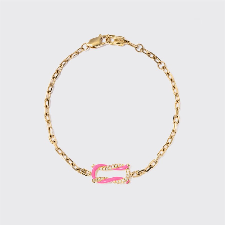 Jewelry Boochier | Hot Pink Fruit Hoops Bracelet