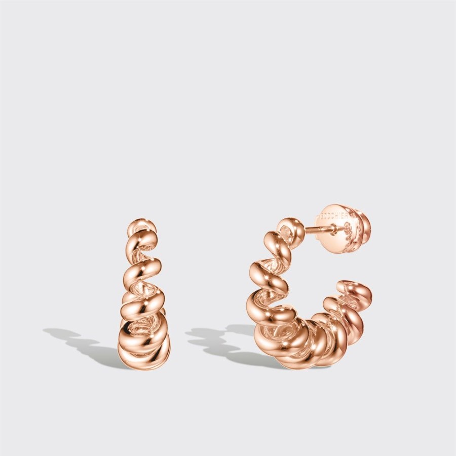 Jewelry Boochier | Small Rose Gold Slinkee Earrings