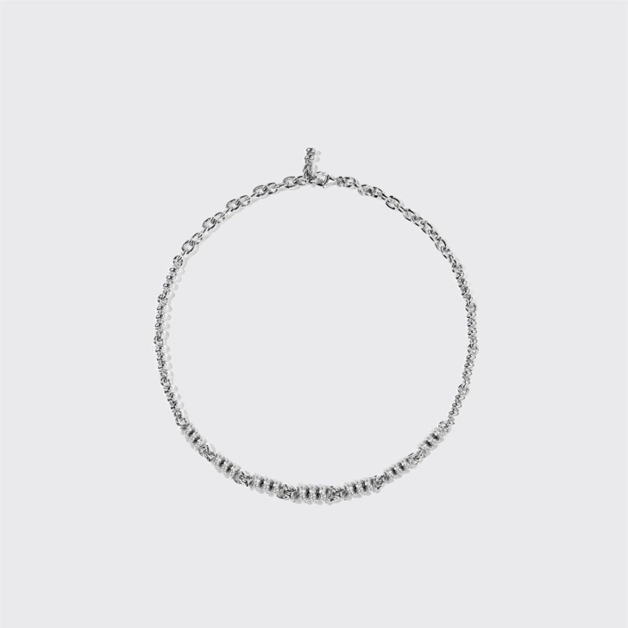 Jewelry Boochier | White Gold Diamond Slinkee Necklace