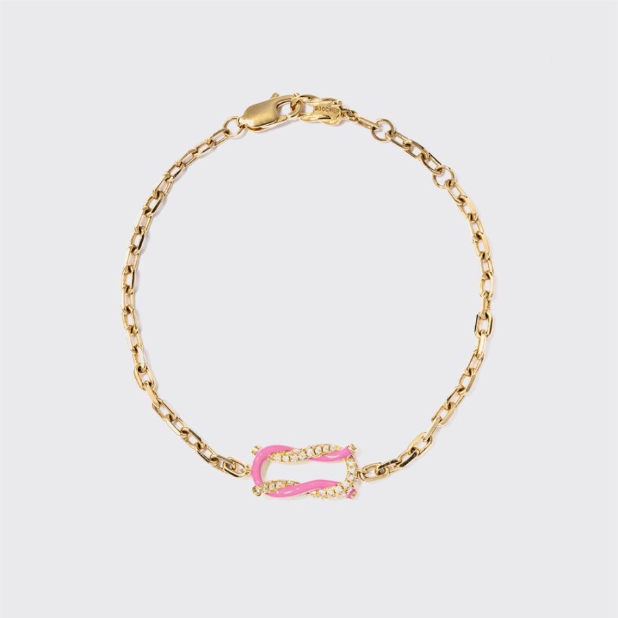 Jewelry Boochier | Light Pink Fruit Hoops Bracelet