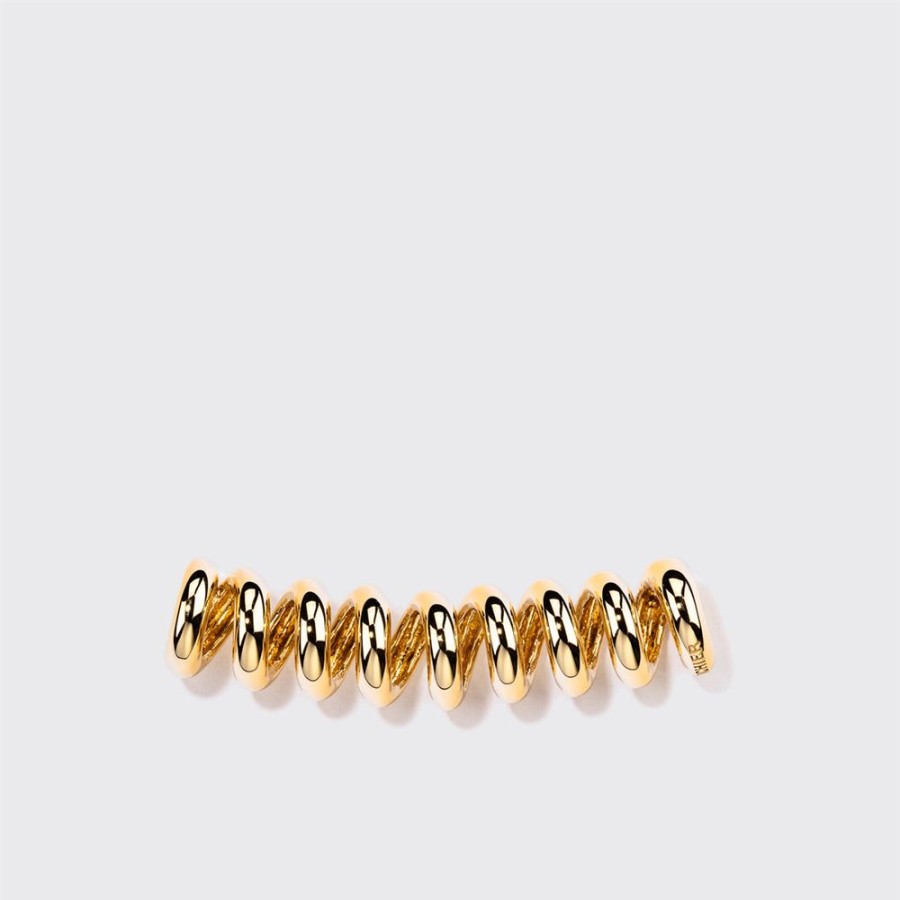 Jewelry Boochier | Medium Long Yellow Gold Slinkee Bumper