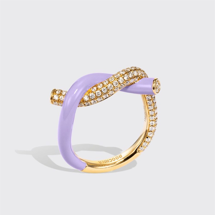 Jewelry Boochier | Lilac Fruit Hoops Diamond Ring