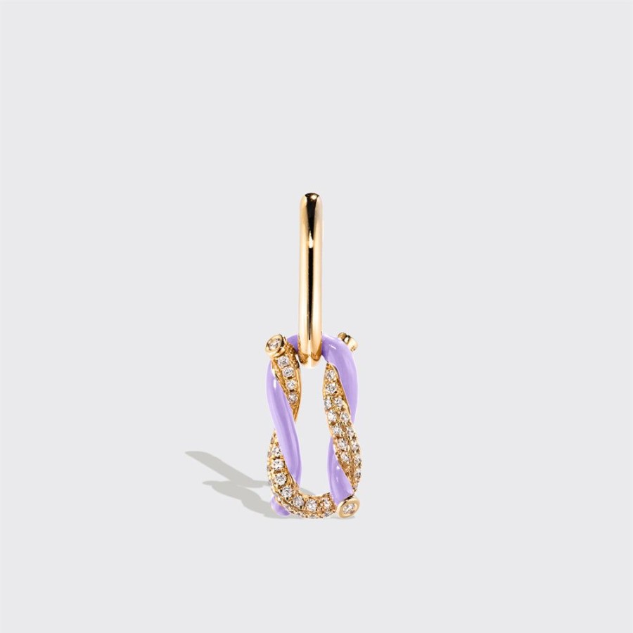 Jewelry Boochier | Lilac Fruit Hoops Mono Earring