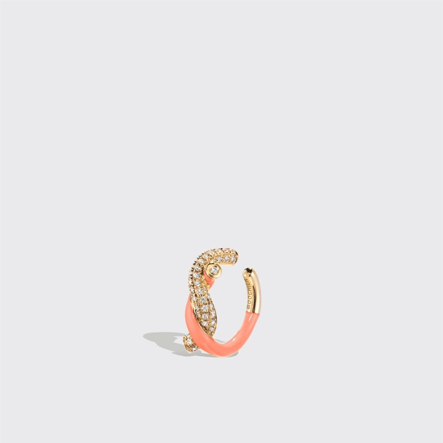 Jewelry Boochier | Orange Fruit Hoops Earcuff