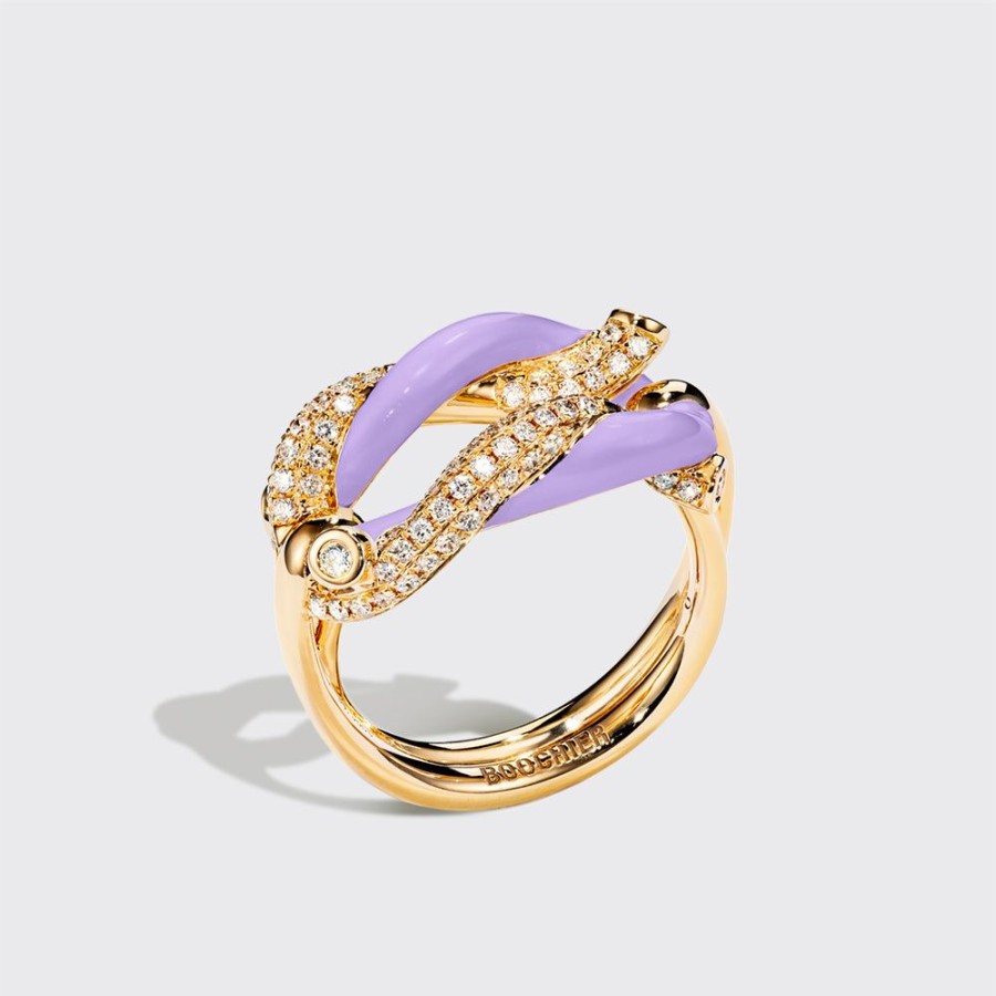 Jewelry Boochier | Jumbo Lilac Fruit Hoops Buckle Ring