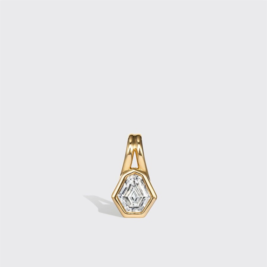 Jewelry Boochier | Pentagon White Diamond Pendant