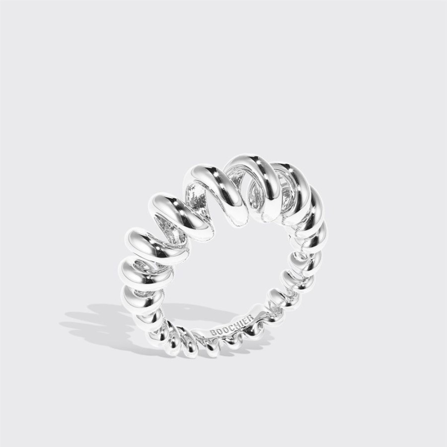 Jewelry Boochier | Jumbo White Gold Slinkee Ring