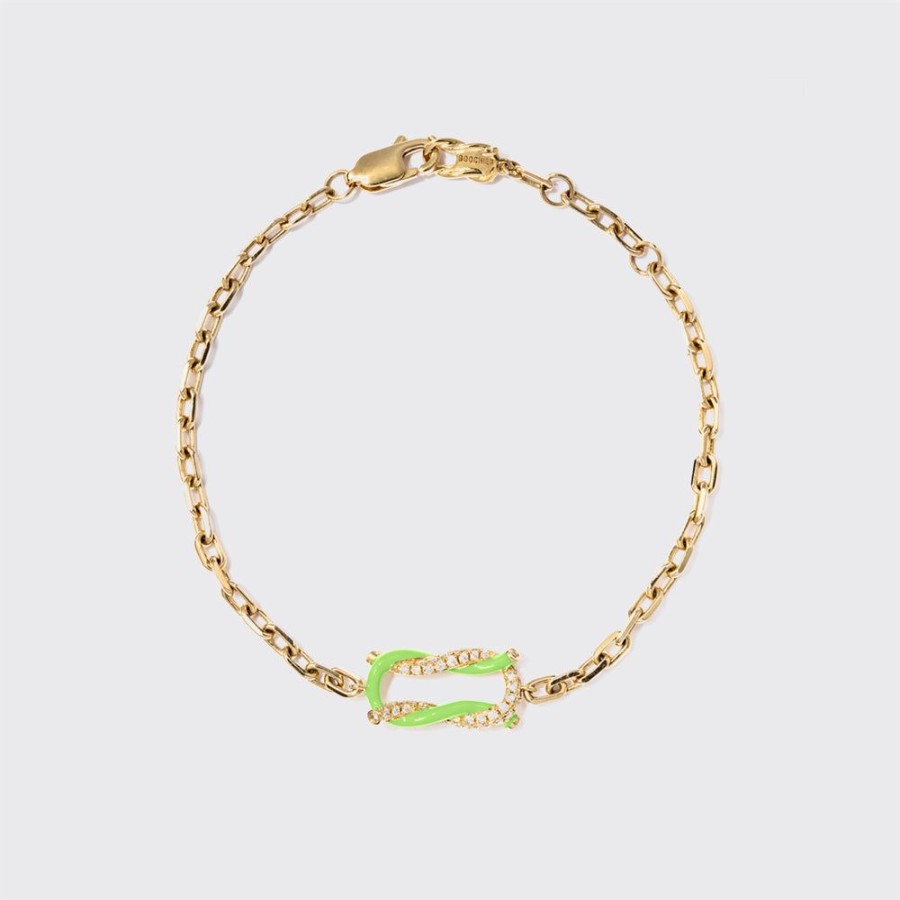 Jewelry Boochier | Lime Green Fruit Hoops Bracelet