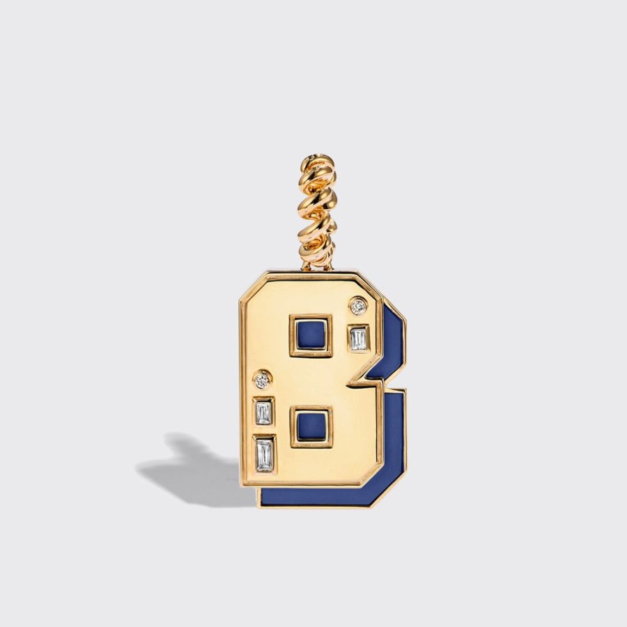 Jewelry Boochier | Jumbo Lapis Nostalgia Letter Pendant