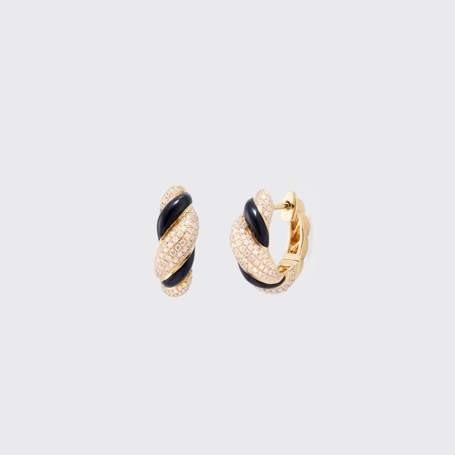 Jewelry Boochier | Black Marshmallow Earrings