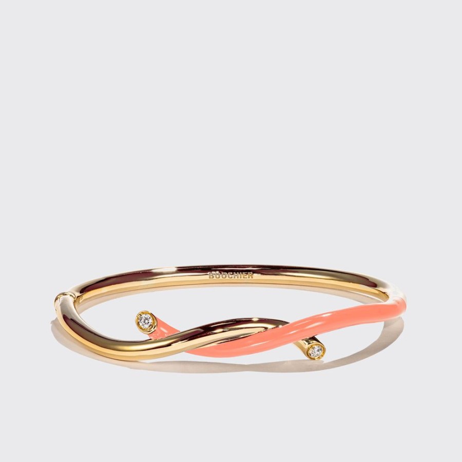 Jewelry Boochier | Orange Fruit Hoops Bangle