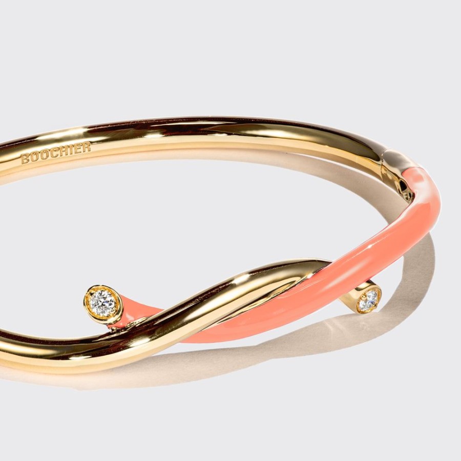 Jewelry Boochier | Orange Fruit Hoops Bangle