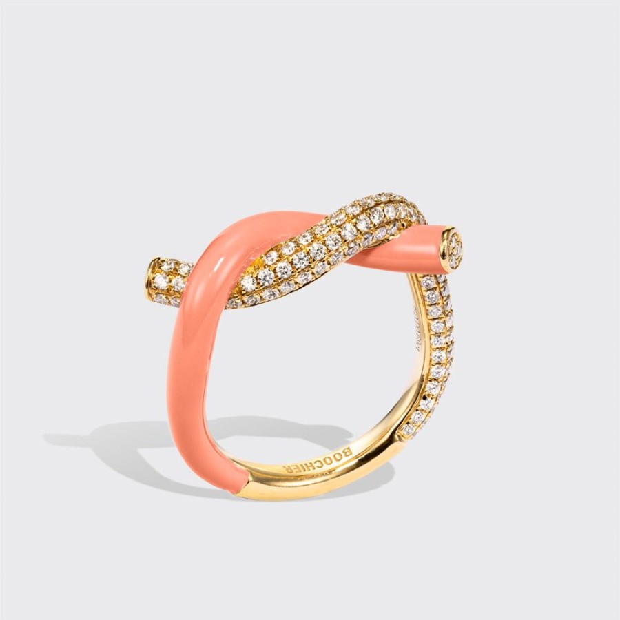 Jewelry Boochier | Orange Fruit Hoops Diamond Ring