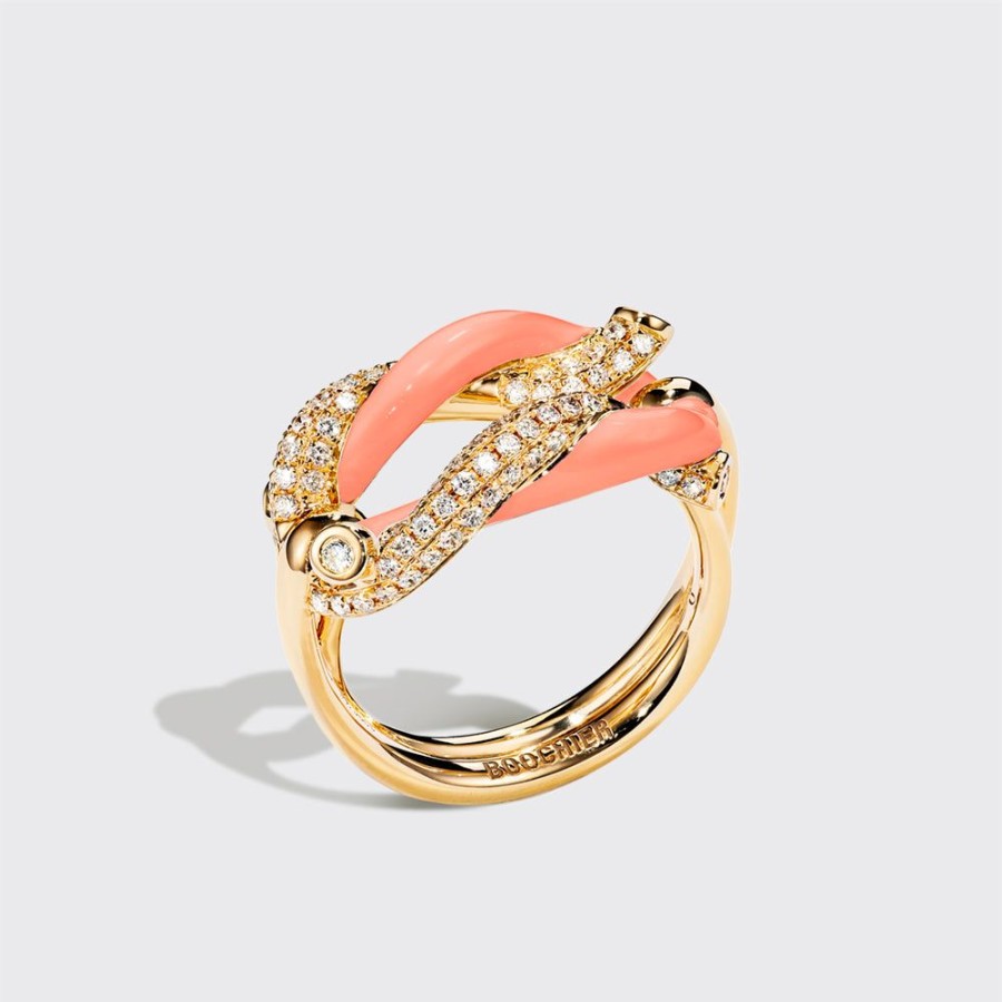 Jewelry Boochier | Jumbo Orange Fruit Hoops Buckle Ring