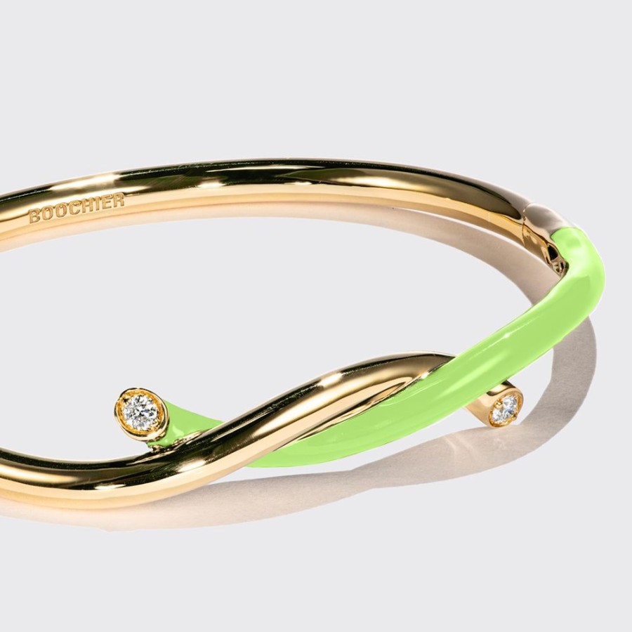 Jewelry Boochier | Lime Green Fruit Hoops Bangle