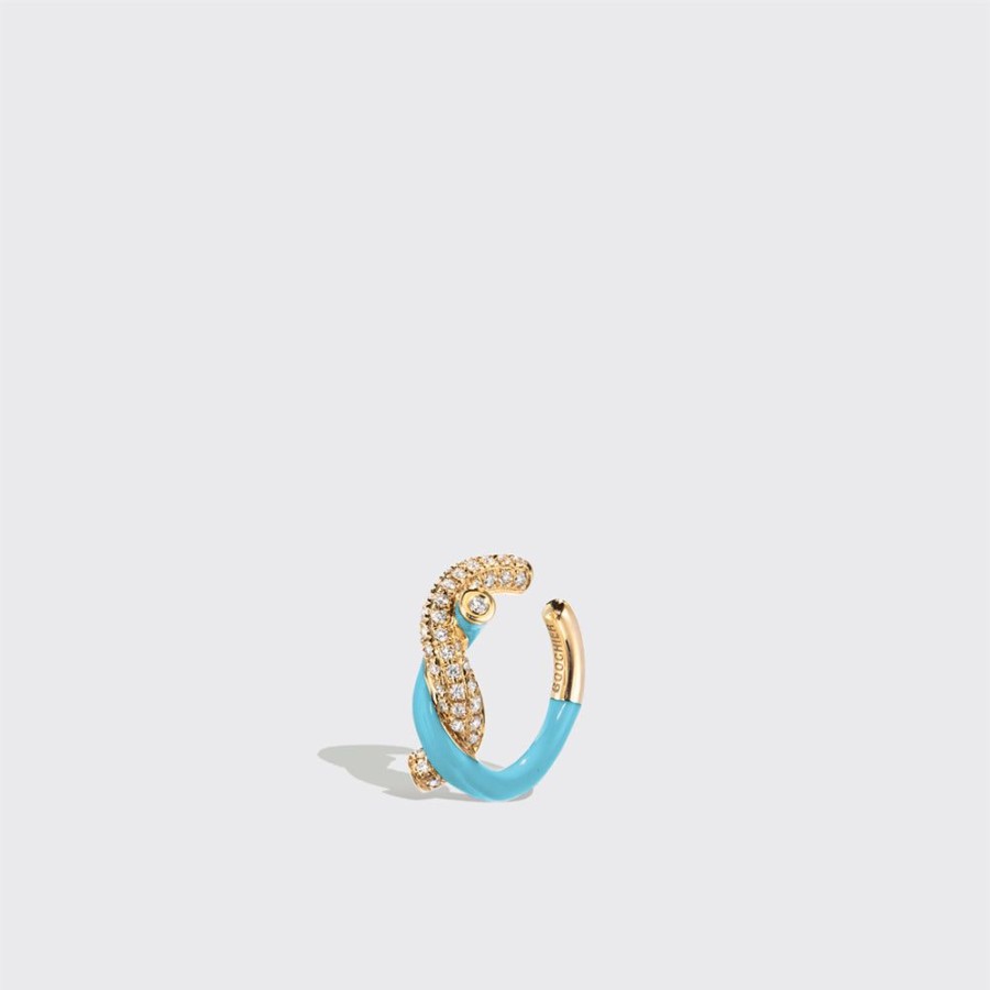 Jewelry Boochier | Light Blue Fruit Hoops Earcuff