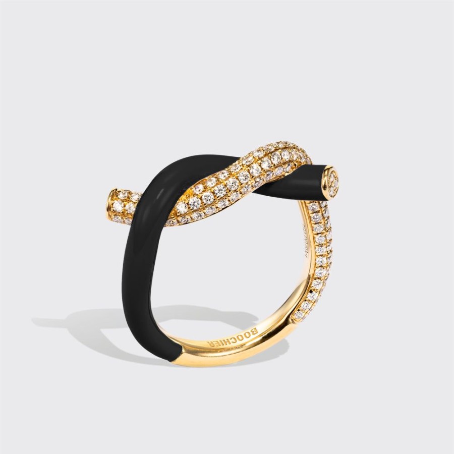 Jewelry Boochier | Black Fruit Hoops Diamond Ring