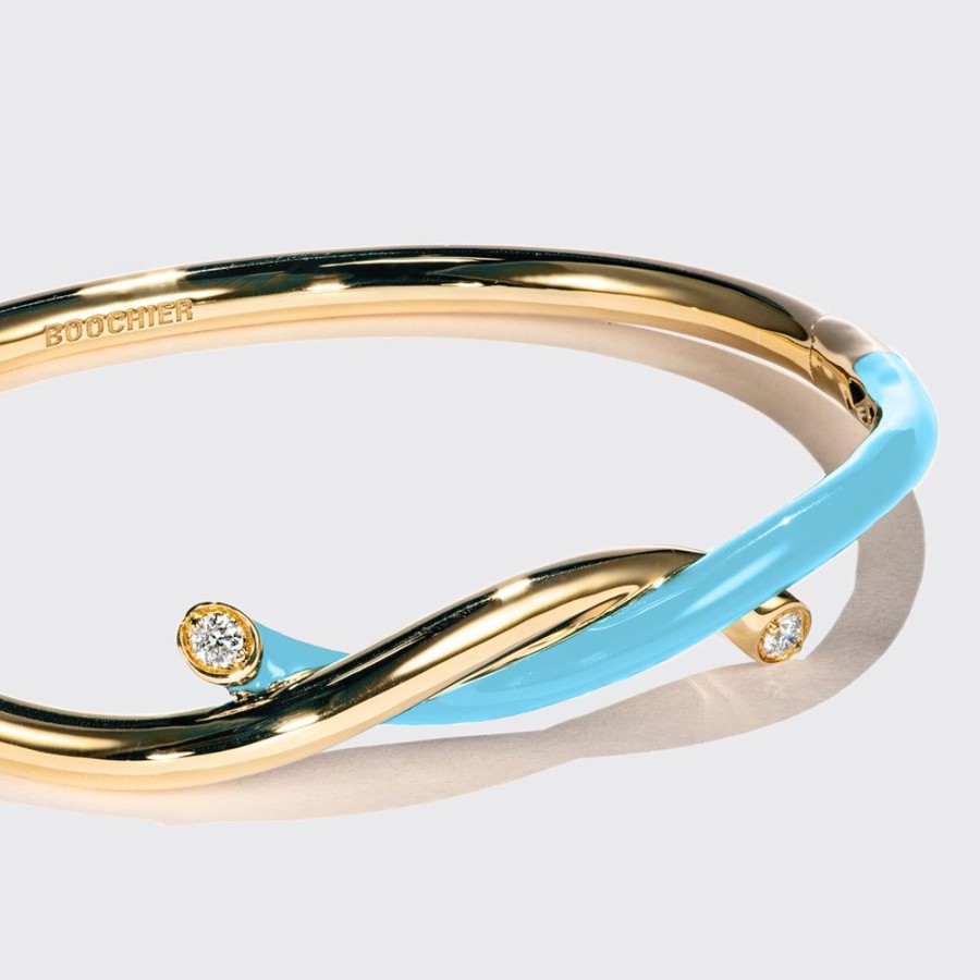 Jewelry Boochier | Light Blue Fruit Hoops Bangle