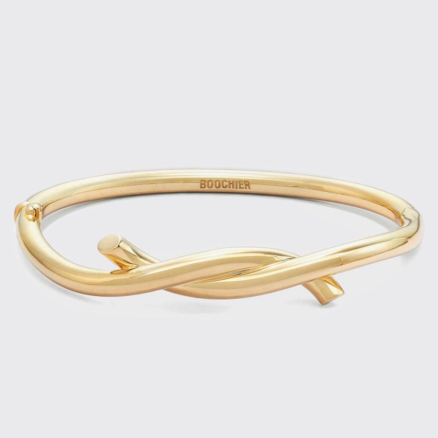 Jewelry Boochier | Yellow Gold Ties Bangle