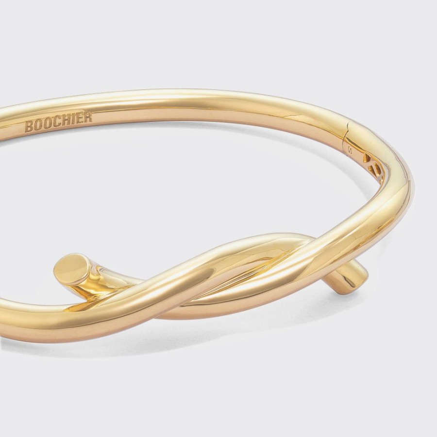 Jewelry Boochier | Yellow Gold Ties Bangle