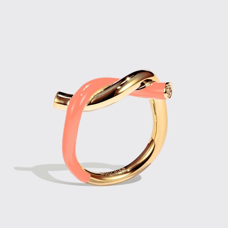 Jewelry Boochier | Orange Fruit Hoops Ring