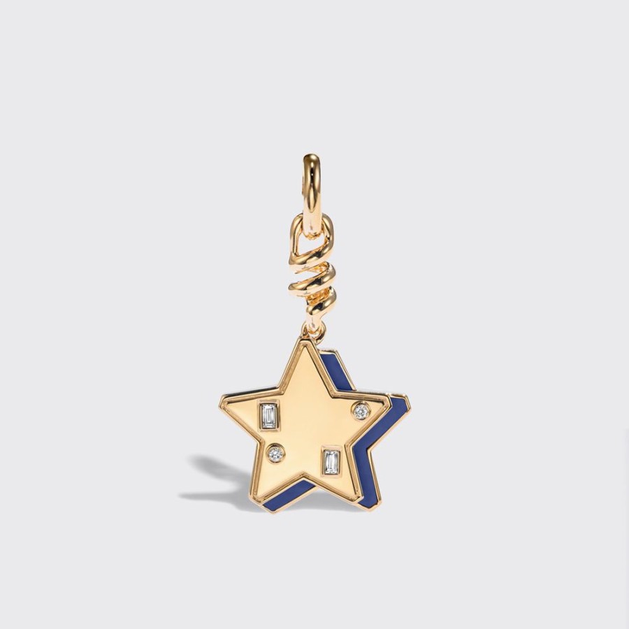 Jewelry Boochier | Lapis Yellow Gold Star Charm