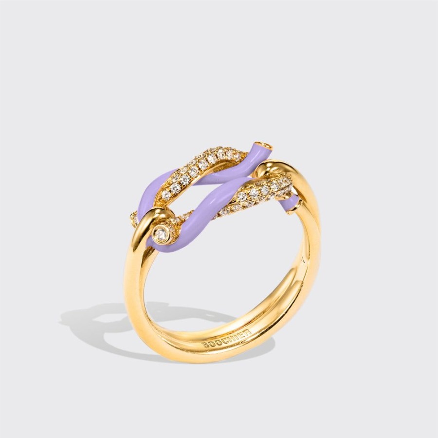 Jewelry Boochier | Lilac Fruit Hoops Buckle Ring