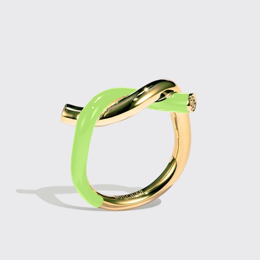 Jewelry Boochier | Lime Green Fruit Hoops Ring