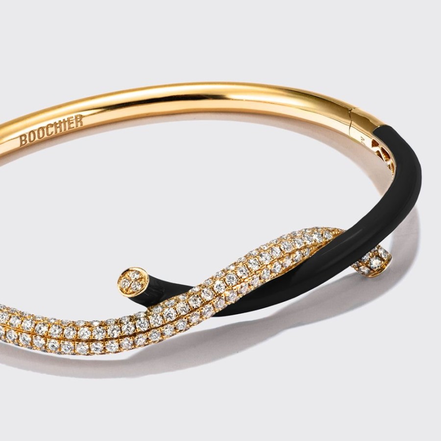 Jewelry Boochier | Black Fruit Hoops Diamond Bangle