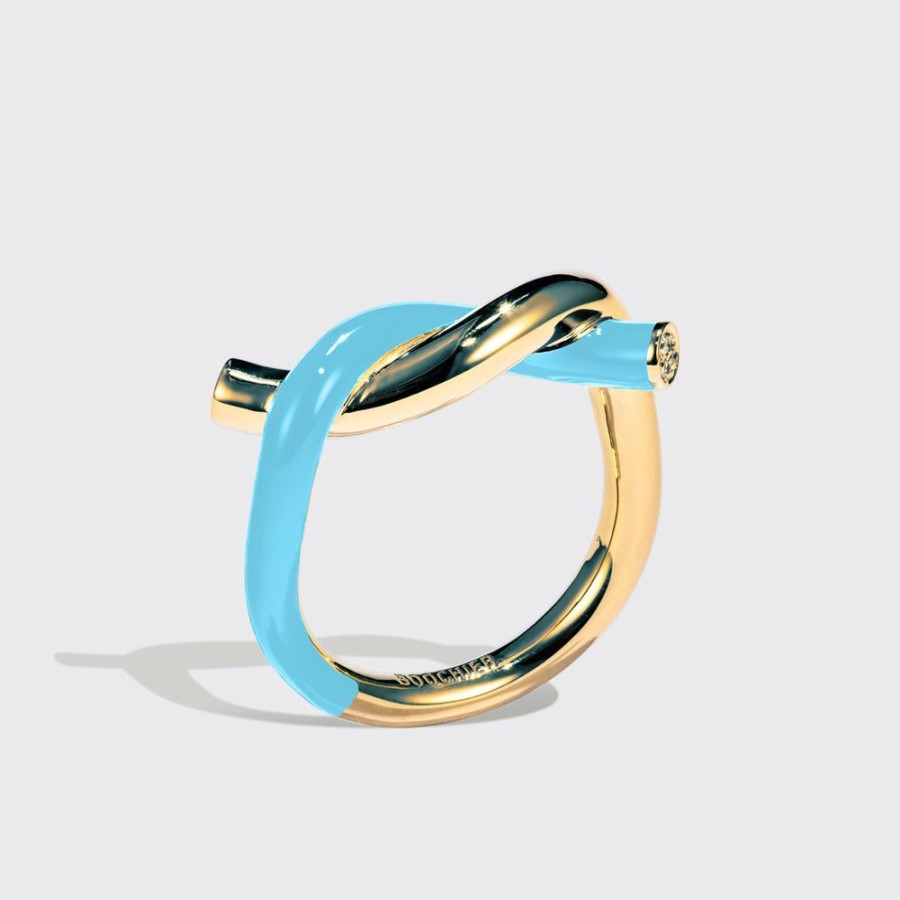 Jewelry Boochier | Light Blue Fruit Hoops Ring